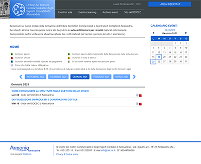 Sito ODCEC Alessandria - Formazione