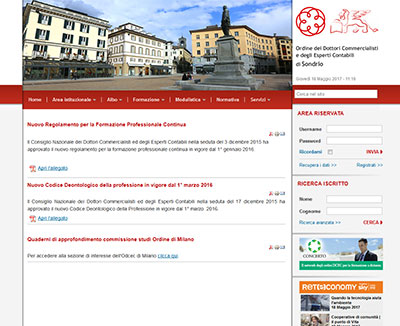 Sito ODCEC di Sondrio