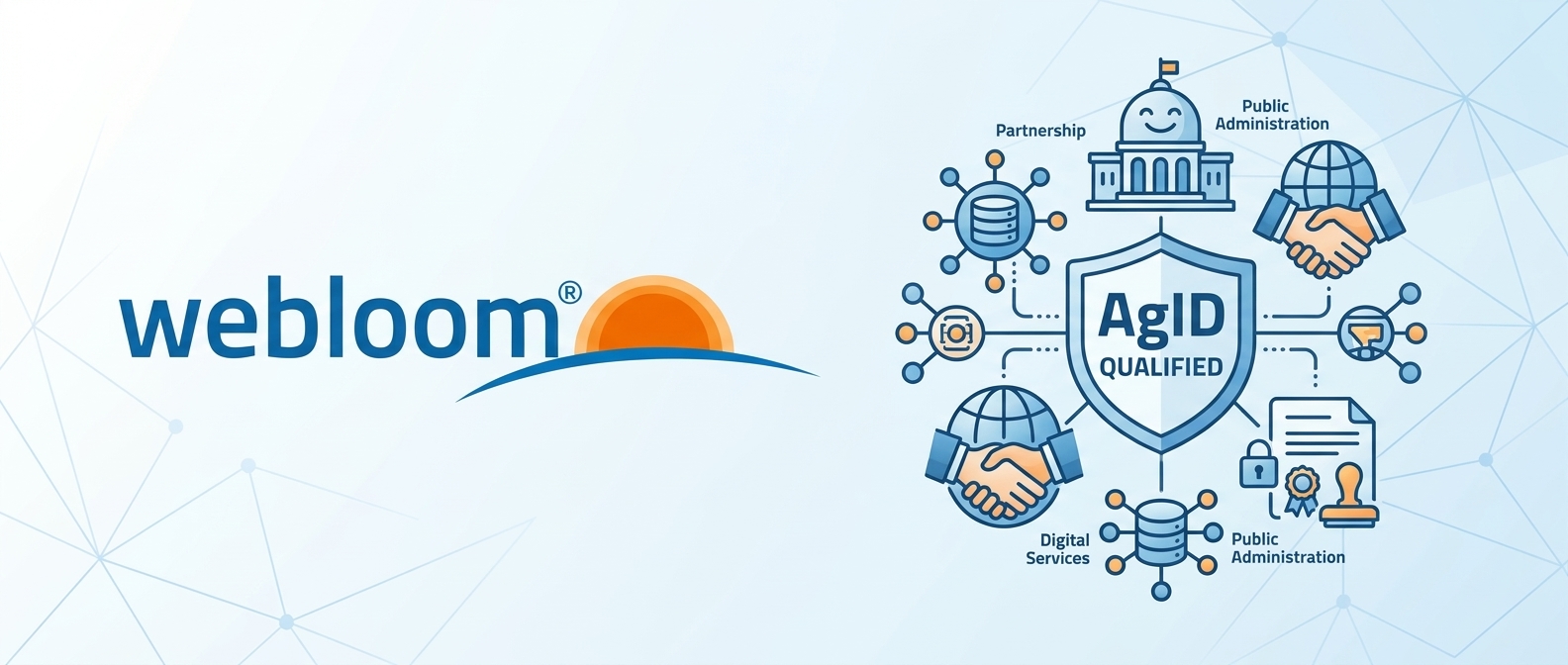 Webloom qualificata da AgID come soggetto aggregatore di tipo full per la PA